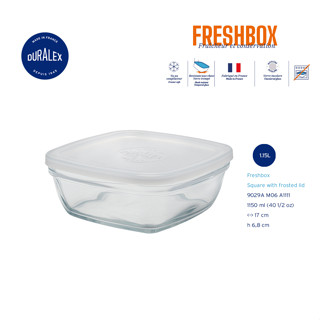 กล่องเก็บอาหาร Duralex Freshbox 1.15 กล่องถนอมอาหาร เข้าไมโครเวฟได้