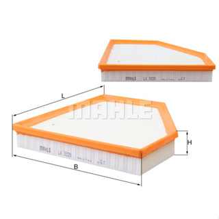 กรองอากาศ BMW SERIES 1 F20 F21 2011- SERIES 2 F22 F23 2012- SERIES 3 F30 F31 2011- SERIES 4 F32 2013- B46 B48 B58 MAHLE