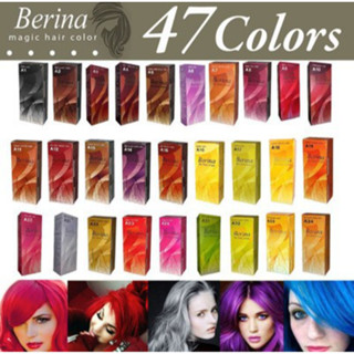 Berina hair color cream เบอริน่า ครีมเปลี่ยนสีผม  สีย้อมผม