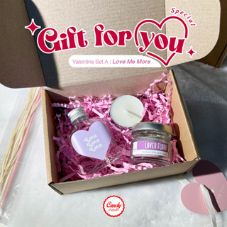 💝🌹Gift Sets Valentine A : เซตของขวัญสำหรับเทศกาล วาเลนไทน์ Valentine - เทียนหอม ก้านไม้หอมปรับอากาศ พร้อมการ์ด