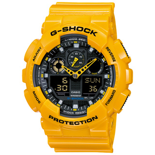 [ของแท้] Casio G-Shock นาฬิกาข้อมือ รุ่น GA-100A-9ADR  ของแท้ รับประกันศูนย์ CMG 1 ปี