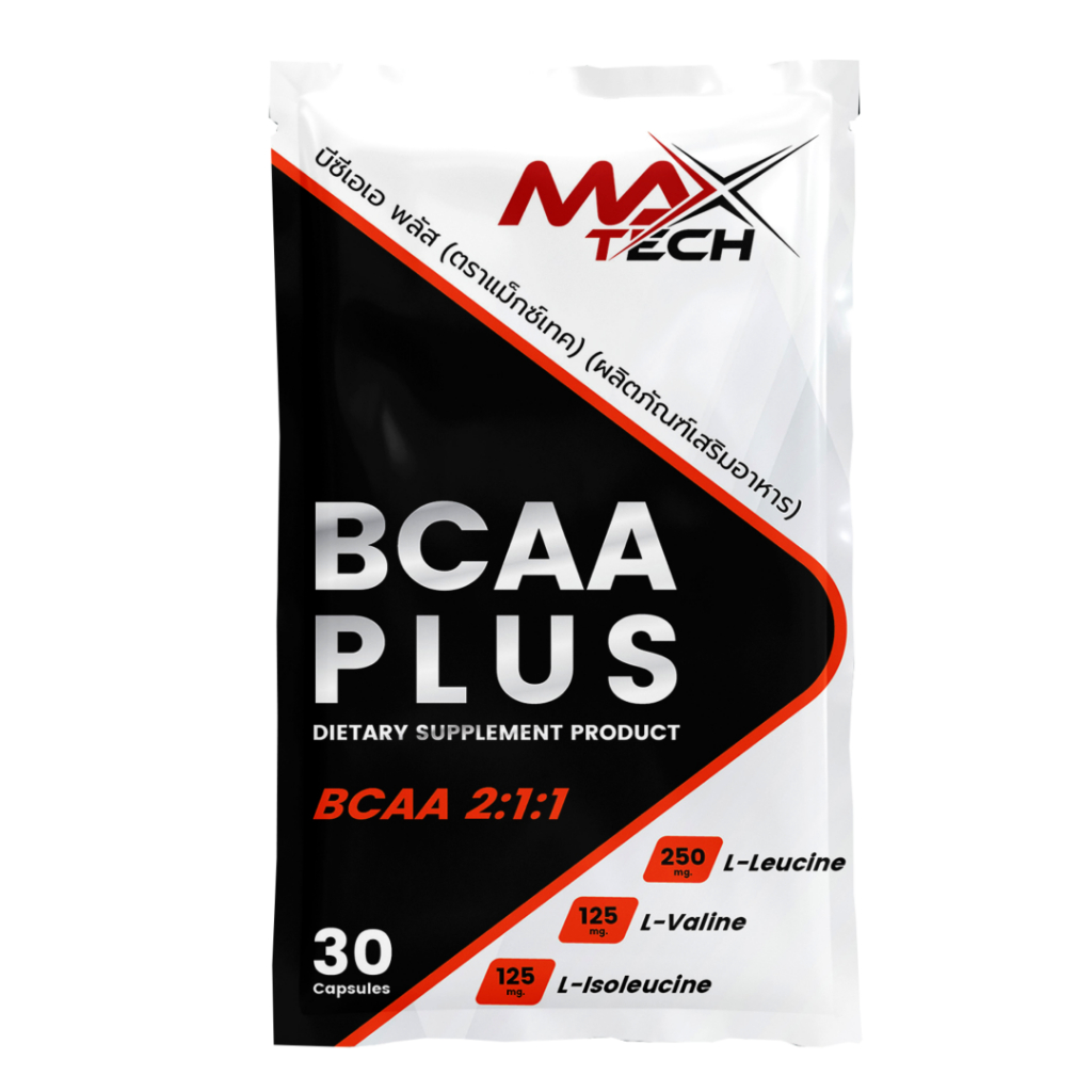 Bcaa Plus Max Tech เร่งการสร้างกล้ามเนื้อ/เร่งการฟื้นฟูกล้ามเนื้อ ...