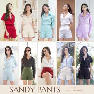 ภาพหน้าปกสินค้าSelectedlook Sandy Pants กางเกงลินินแท้ ขาสั้น ซึ่งคุณอาจชอบสินค้านี้