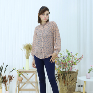 AMILA Blouse AM-B820 แขนยาว IGPU21-9