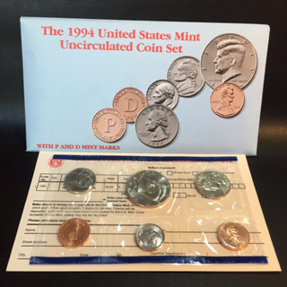 💥 แผงเหรียญอเมริกา ปี 1994 มิ้นท์ฟิลาเดลเฟีย