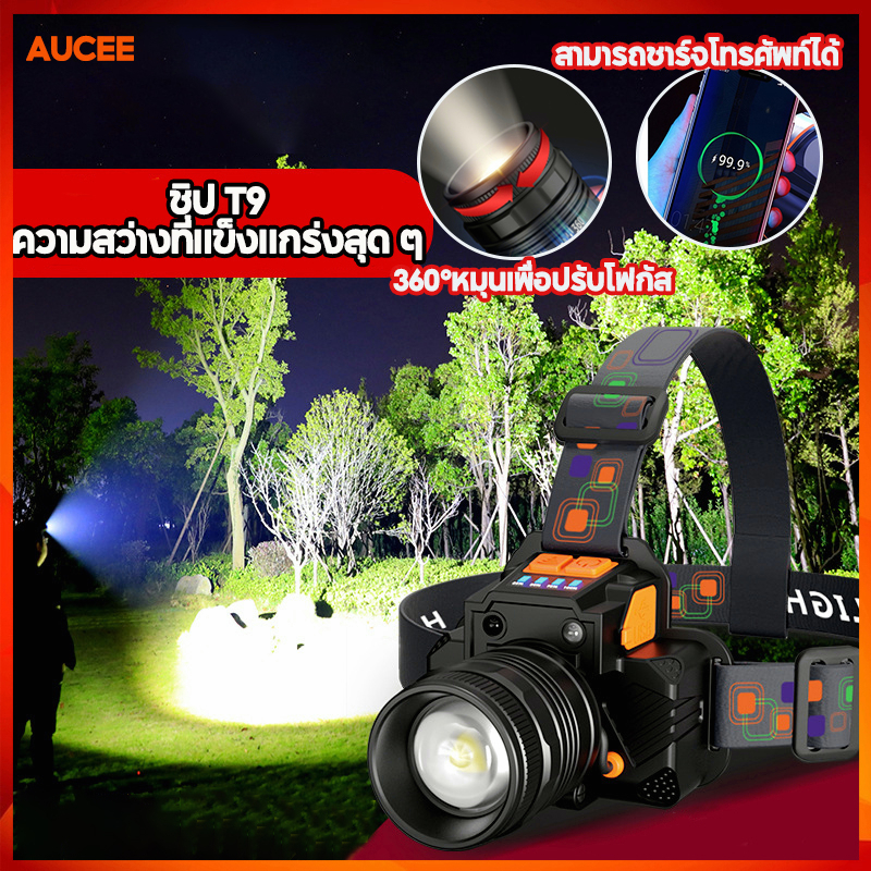 headlamp-ledไฟฉายคาดหัว-t50-ไฟฉายคาดหัวแบบเซนเซอร์-สามารถปรับโฟกัสได-ไฟคาดหัว-ไฟฉายคาดหัวแรงสู-กำลังไฟ-20w-ส่องแสงระยะ1km-ไฟคาดหัว-ไฟฉายคาดหัวแท้-ไฟฉายแรงสูง-ไฟส่องกบ-ไฟส่องสัตว์-ไฟฉายเดินป่า