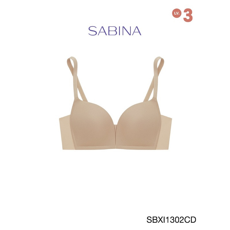 sabina-เสื้อชั้นใน-invisible-wire-รหัส-sbxi1302-ไม่มีโครง-รุ่น-modern-v-สีดำ-และสีเนื้อเข้ม