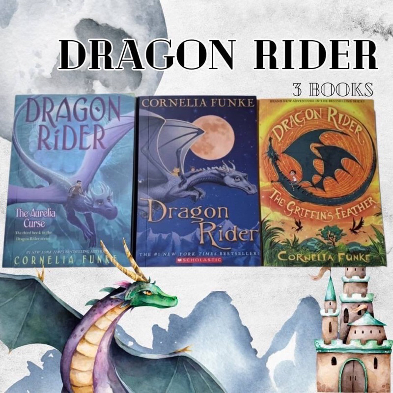 วรรณกรรมเยาวชน แนวแฟนตาซีผจญภัย Dragon Rider เซต 3 เล่ม | Shopee Thailand
