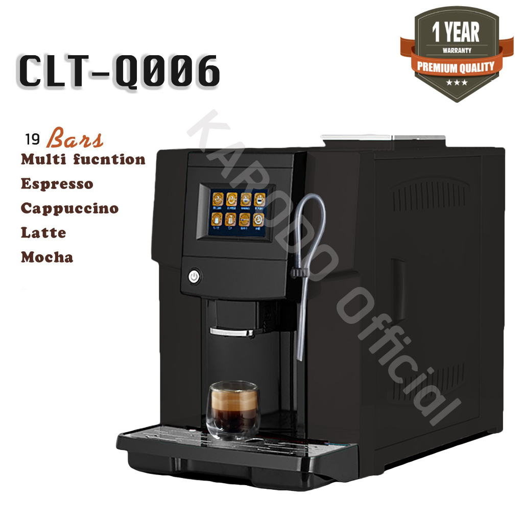 [พร้อมส่ง] เครื่องชงกาแฟ Calet Espresso อัตโนมัติ รุ่น CLT-Q006 หน้าจอ ...