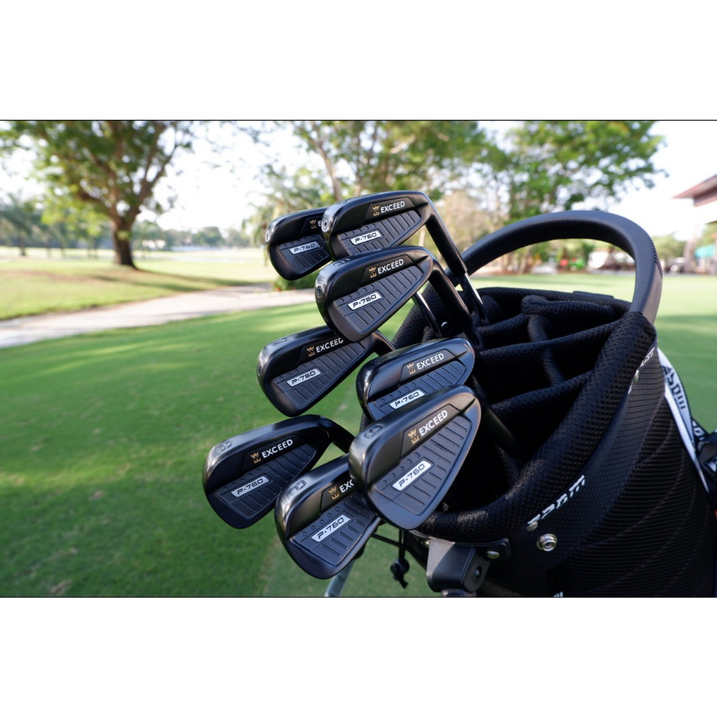 11golf-iron-set-exceed-premium-black-p760-มาพร้อมก้านเหล็ก-m10-uniflex-และก้าน-graphite-รหัส-ec-p760