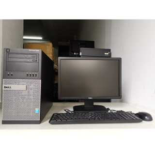 คอมมือสอง ครบชุด พร้อมจอ 19 นิ้ว Dell Optiplex 9020 MT CPU Core i5-4570 @3.20 GHz ลงวินโดว์แท้ พร้อมโปรแกรมพื้นฐาน