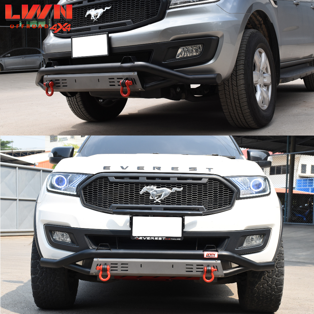 กันชนหน้าออฟโรด-ford-everest2015-2021-ห่วงomegaแดง-กันชนหน้าเหล็กเสริมฟอร์ด-เอเวอร์เรสกันชนoff-road-กันชนหน้าเหล็กlwn4x4