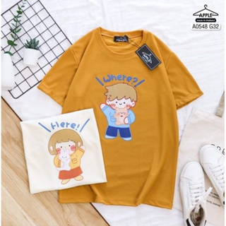 ♡พร้อมส่ง♡A0548 เสื้อยืดสกรีนลายน่ารัก KIDs here