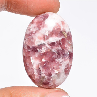 สินค้า 1PC Genuine Lepidolite Cabochon Top High grade quality for making Jewelry wire wrapping healing and collection.