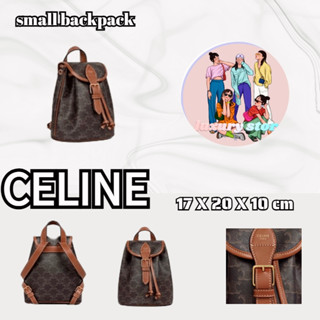 CELINE กระเป๋าสะพายหลังขนาดเล็ก/ลายพิมพ์คลาสสิก/กระเป๋าสะพายไหล่/สินค้าใหม่มาแรง!