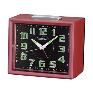 🎁SEIKO นาฬิกาปลุก ตั้งโต๊ะ รุ่น QHK024R ของแท้100% ประกัน1ปี