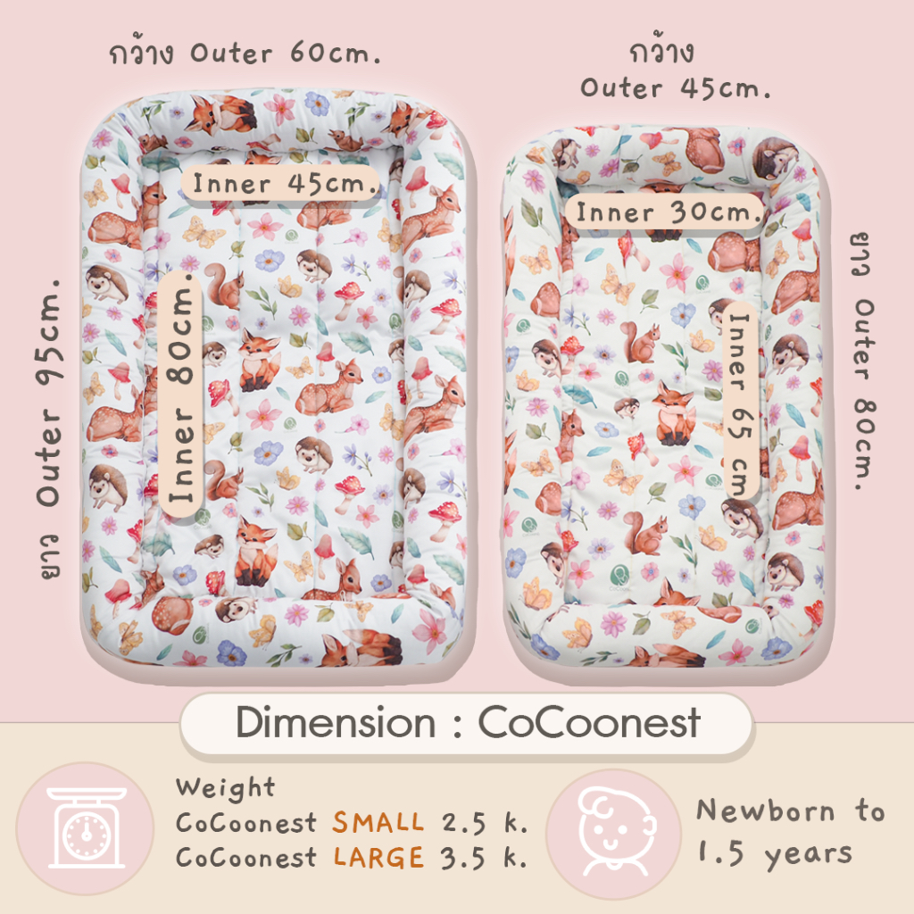 cocoono-cocoonest-duo-set-ที่นอนกันตกเด็กเเรกเกิด-ผ้าห่ม