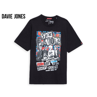 ภาพหน้าปกสินค้าDAVIE JONES เสื้อยืดโอเวอร์ไซส์ พิมพ์ลาย สีดำ Graphic Print T-Shirt in black TB0314BK ที่เกี่ยวข้อง