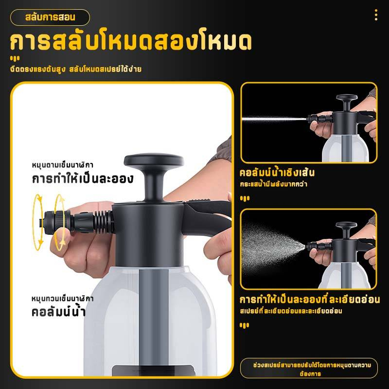 ถังฉีดโฟมล้างรถ-กระบอกพ่นยา-2l-แรงฉีดดี-ใช้งานได้หลากหลาย-เครื่องพ่นโฟม-บัวรดน้ำโฟมล้างมือล้างรถ-เครื่องมือทำความสะอาด