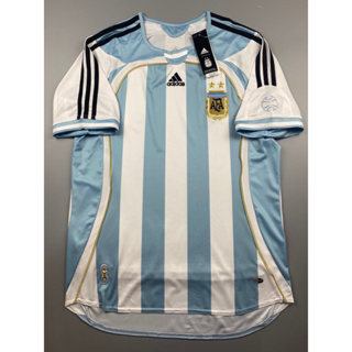 เสื้อบอล ย้อนยุค ทีมชาติ อาเจนติน่า 2006 เหย้า Retro Argentina Home เรโทร คลาสสิค