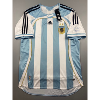 เสื้อบอล ย้อนยุค ทีมชาติ อาเจนติน่า 2006 เหย้า Retro Argentina Home เรโทร คลาสสิค