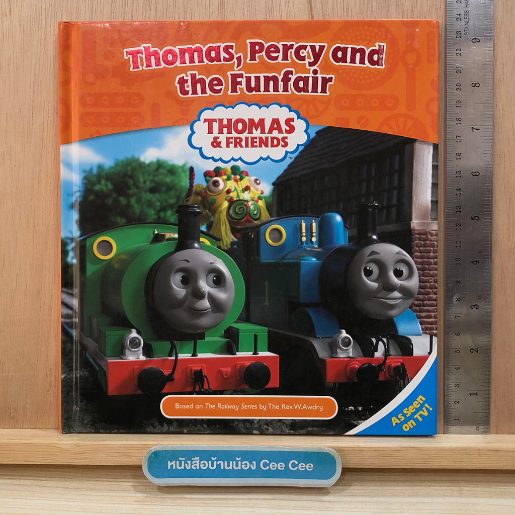 หนังสือภาษาอังกฤษ-ปกแข็ง-thomas-amp-friends-thomas-percy-and-the-funfair-based-on-the-railway-series-by-the-rev-w-awd