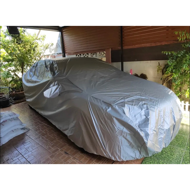 ผ้าคลุมรถ-nissan-note-ผ้าคลุมรถยนต์-silver-coat-กันแดด-ตัดตรงรุ่นเข้ารูป-ผ้าคลุม-nissan-note