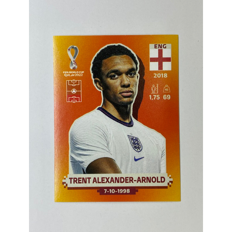 สติ๊กเกอร์สะสม-trent-alexander-arnold-ฟุตบอลโลก-worldcup-2022-england-ของสะสมทีมฟุตบอล-อังกฤษ