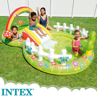 Intex สวนน้ำสไลเดอร์ สระสไลเดอร์ สระน้ำเด็ก My garden play center 57154