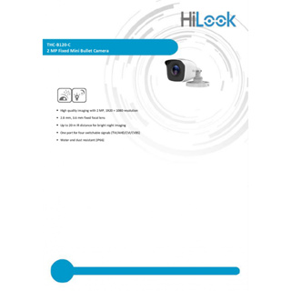 ภาพขนาดย่อของภาพหน้าปกสินค้าHiLook กล้องวงจรปิด 1080P THC-B120-C (3.6 mm) 4 ระบบ : HDTVI, HDCVI, AHD, ANALOG - จำนวน 4 ตัว จากร้าน dk.computer007 บน Shopee