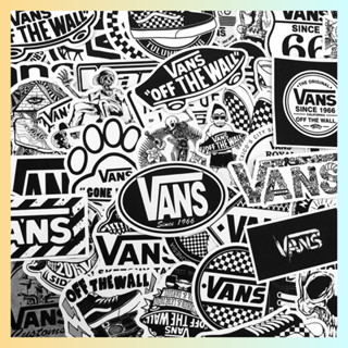 สินค้าพร้อมส่ง สติ๊กเกอร์ VANS A05 50ชิ้น ไม่ซ้ำแบบ สติ๊กเกอร์กันน้ำ สีคมชัด แวน สเกตบอร์ด เซิร์ฟสเก็ต sticker vans แวน