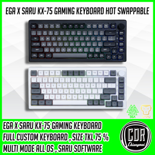 สินค้า [ส่งฟรีไม่ต้องใช้CODE]คีย์บอร์ด EGA Saru KX-75 Wireless Mechanical Keyboard (EN KEY) (ของแท้รับประกันศูนย์ไทย 1 ปี)