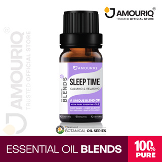 AMOURIQ® น้ำมันหอมระเหย บริสุทธิ์ แท้ 100% Pure Essential Oil Blend SLEEP TIME Aromatherapy Diffuser อโรมา นอน ผ่อนคลาย