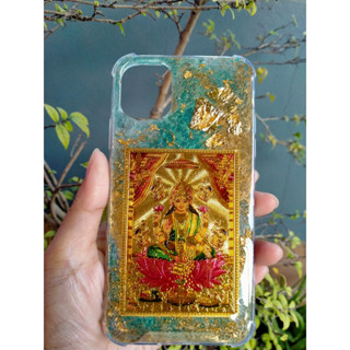 เคสแผ่นทองรูปพระแม่ลักษมีจากอินเดีย (เบิกเนตรแล้ว)