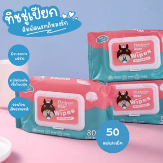 ภาพหน้าปกสินค้าทิชชู่เปียก 80 แผ่น กระดาษเปียก Baby Wipes กระดาษทิชชู่เปียก สูตรน้ำบริสุทธิ์ 20288 ที่เกี่ยวข้อง