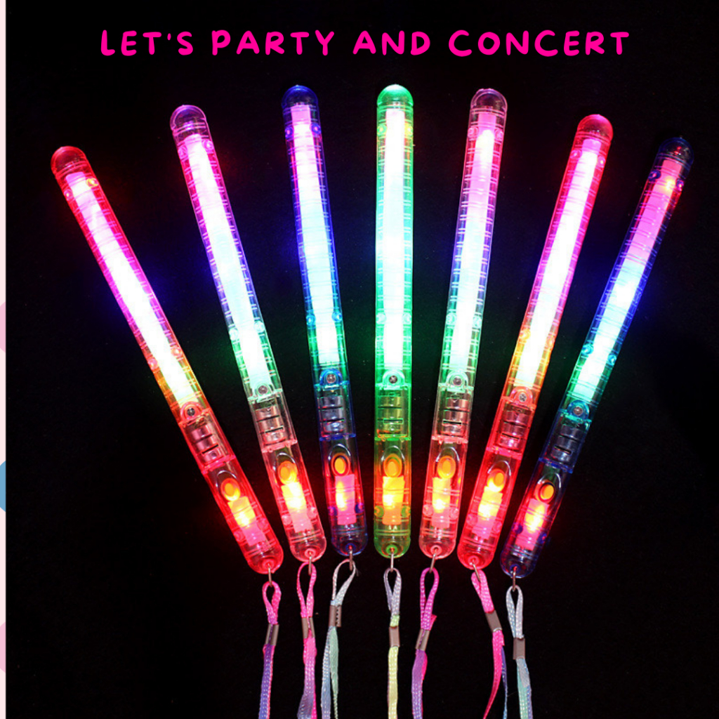 แท่งไฟled-แท่งเรืองแสง-แท่งไฟเรืองแสงกระพริบ-มีสายคล้องคอ-led-glow-stick-พร้อมส่งจากไทย