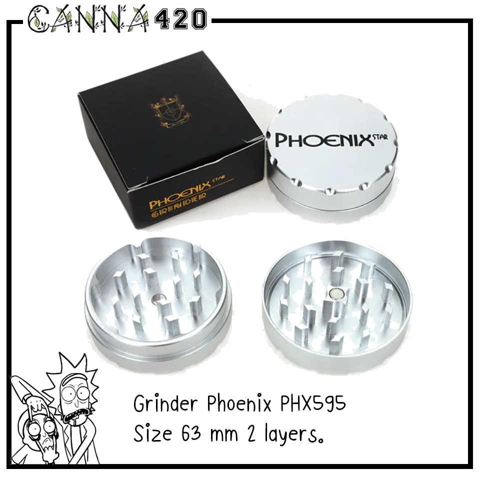 phoenix-grinder-phx5955-เครื่องบด-ที่บดสมุนไพร-เครื่องบดสมุนไพร-ขนาด-50mm-2-layers-หรือ-2-ชั้น