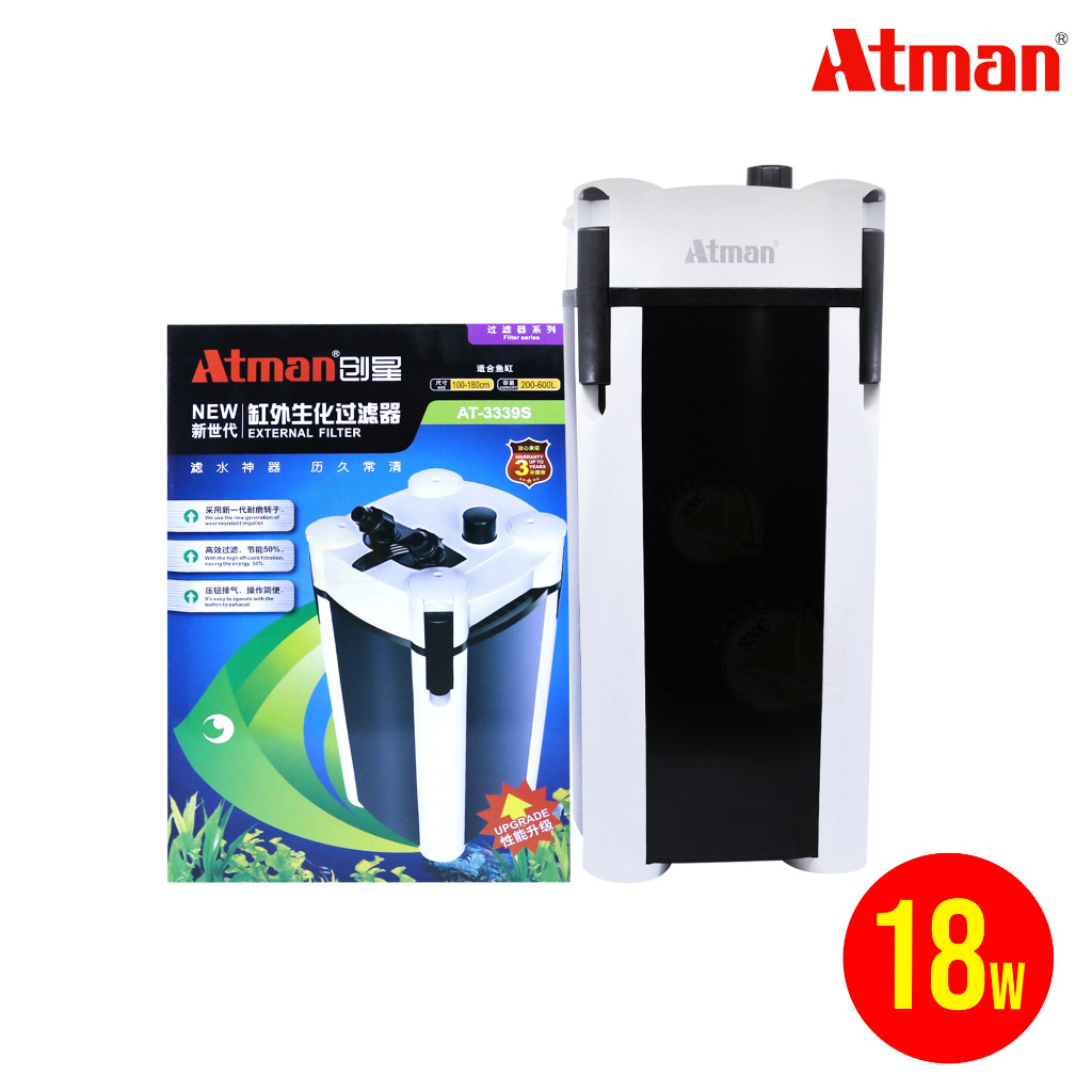 เครื่องกรองน้ำ-กรองนอกครบชุด-สำหรับตู้ปลาขนาด-30-48นิ้ว-atman-at-3338s