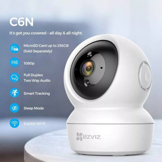 Ezviz T C6N กล้องวงจรปิด รุ่น C6N 2.0MP FullHD Wi-Fi &amp; lan Pan-Tilt IP Security Camera ( 1080p )