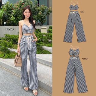 กลับมาอีกครั้ง set เสื้อกางเกง ลายทาง