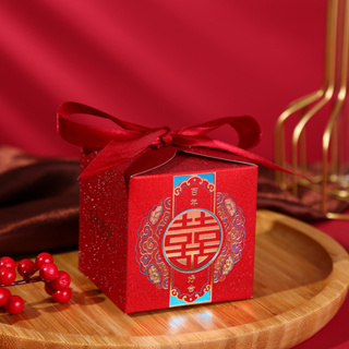💐DIY💐 กล่อง กล่องจีน กล่องสีแดง กล่องของชำร่วย งานแต่ง งานตรุษจีน