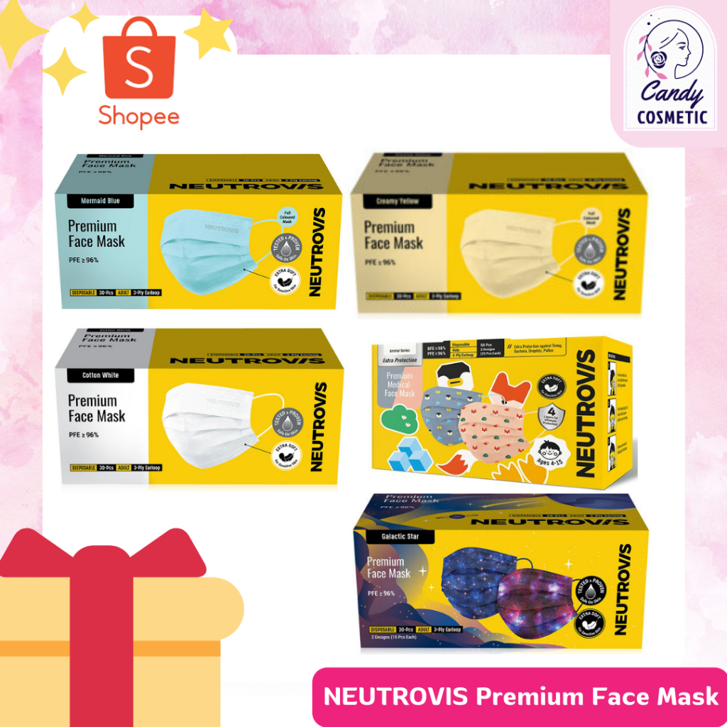 พร้อมส่ง-ขายส่ง-ส่งไว-neutrovis-premium-face-mask-ปกป้องเหนือระดับที่คุณไว้วางใจกับหน้ากากอนามัยพรีเมี่ยม-ของแท้ฉลากไทย