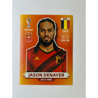 สติ๊กเกอร์สะสม Jason Denayer ฟุตบอลโลก Worldcup 2022 belgium ของสะสมทีมฟุตบอล เบลเยี่ยม เบลเยียม