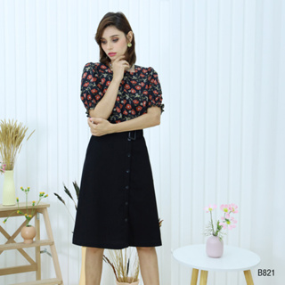 AMILA Blouse AM-B821 แขนสั้น IGPU21-9