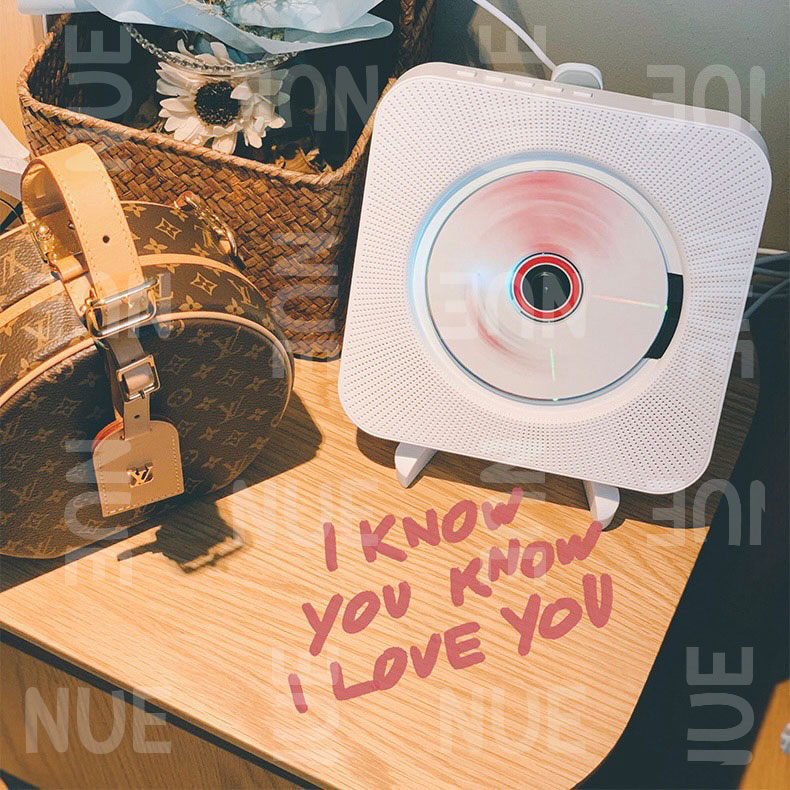 ภาพสินค้า️พร้อมส่ง ️ เครื่องเล่นซีดี ลำโพง ติดผนัง แถมขาตั้งโต๊ะ ฟังเพลงก็เพราะ แต่งห้องก็เก๋ จากร้าน nue_store บน Shopee ภาพที่ 4