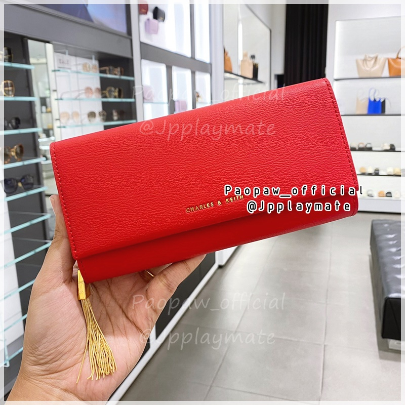 CHARLES KEITH กระเป๋าสตางค์ รุ่น Tassel Detail Long Wallet :CK6