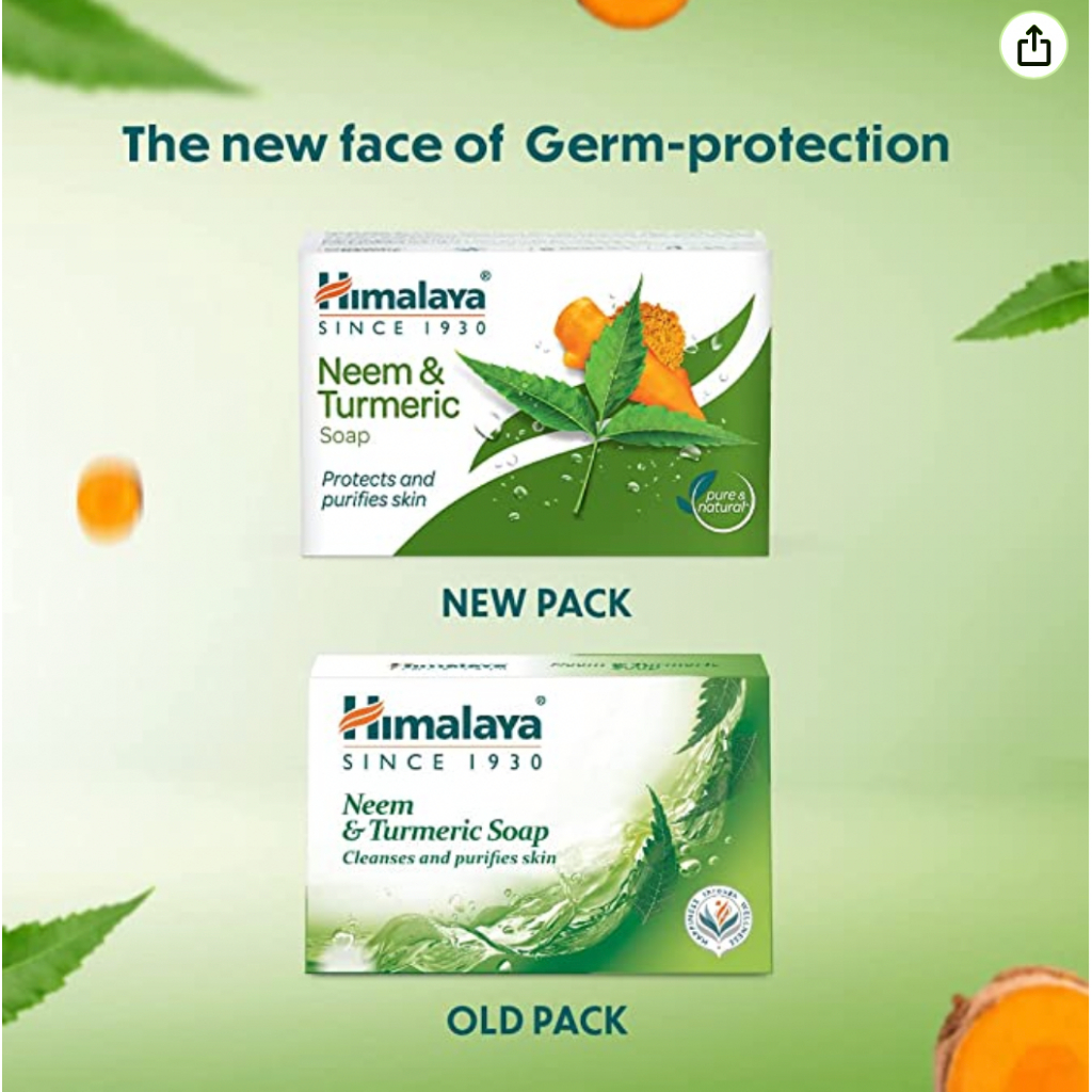 Himalaya Neem & Tumeric Soap 75 g. สบู่หิมาลายารักษาสิวสกัดจากสะเดาและ