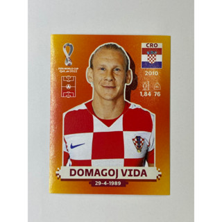 สติ๊กเกอร์สะสม Domagoj Vida ฟุตบอลโลก Worldcup 2022 Croatia ของสะสมทีมฟุตบอล โครเอเชีย