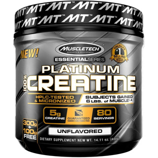 MuscleTech, Essential Series, Platinum 100% Creatine, Unflavored, 14.11 oz (400 g)