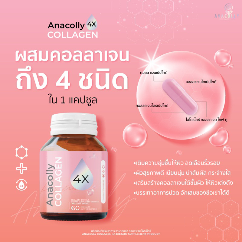 anacollycollagen4x-สูตรใหม่เห็นผลดีกว่าเดิม-โปร5กระปุกคุ้มมาก